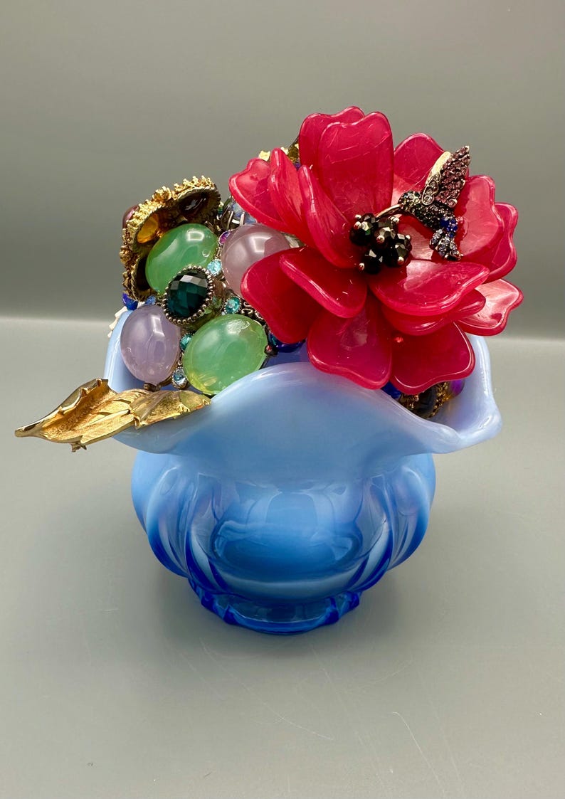 Blue Vase Bouquet